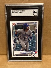 Austin Martin 2021 Bowman Prospects 1st BP-87 SGC 9 Mint