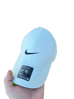 Nike Golf Yoga Gym Running Unisex Adjustable Hat Cap White Silver Swoosh OSFM Nike | Accessories | Nike Golf Yoga Gym Running Unisex  main image 3