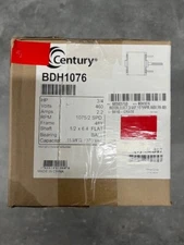 CENTURY BDH1076 Fan and Blower Motor 3/4 HP 1075 RPM 60Hz 4MB97 New