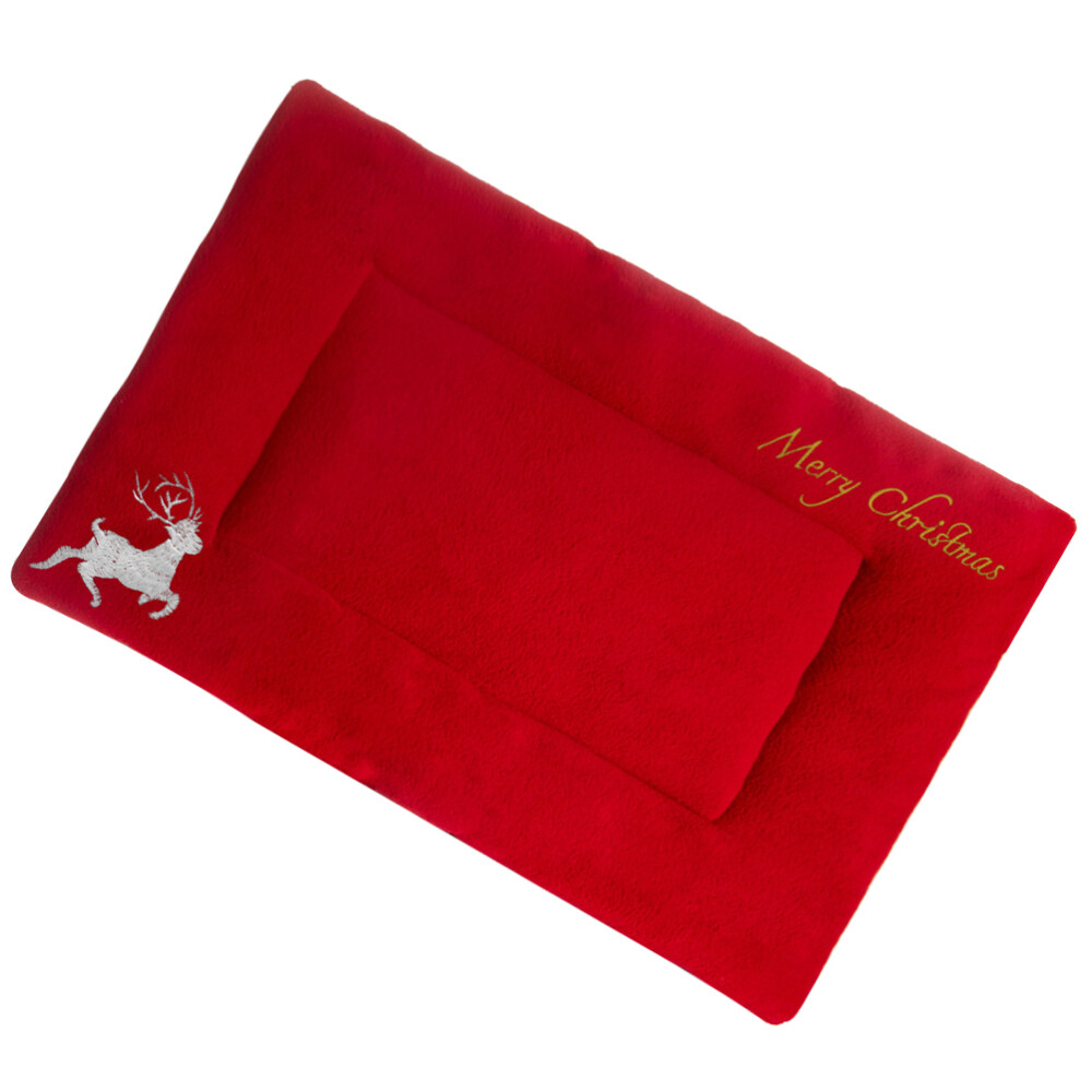 Dog Warming Bed Thick Mattress Topper Full Christmas Pet Small eBay