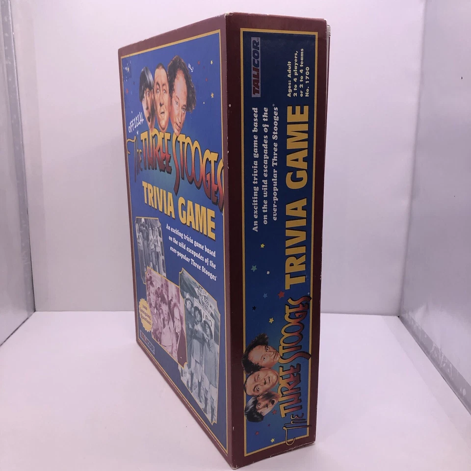 Vintage 2000 The Official Three Stooges Trivia Game By Talicor COMPLETE - Image 4 of 4
