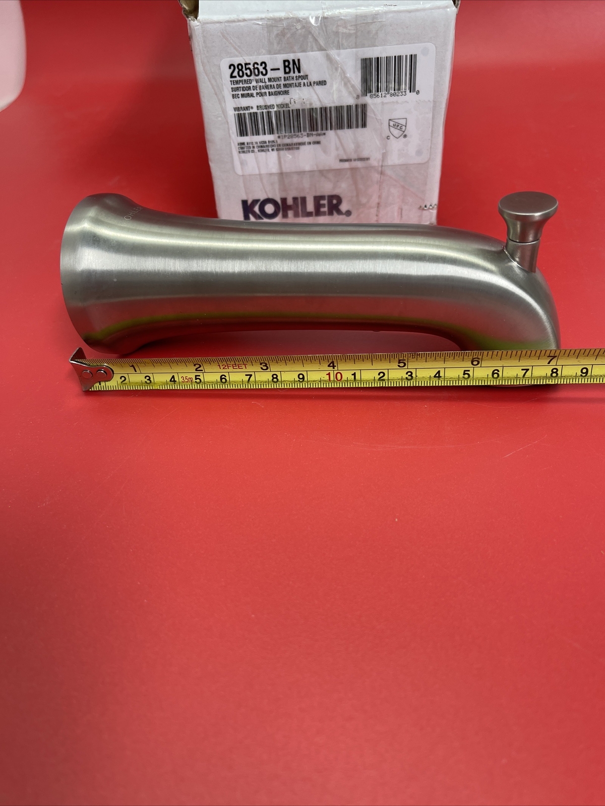 KOHLER 28563-BN Coralais Diverter Bath Spout, Vibrant Brushed Nickel