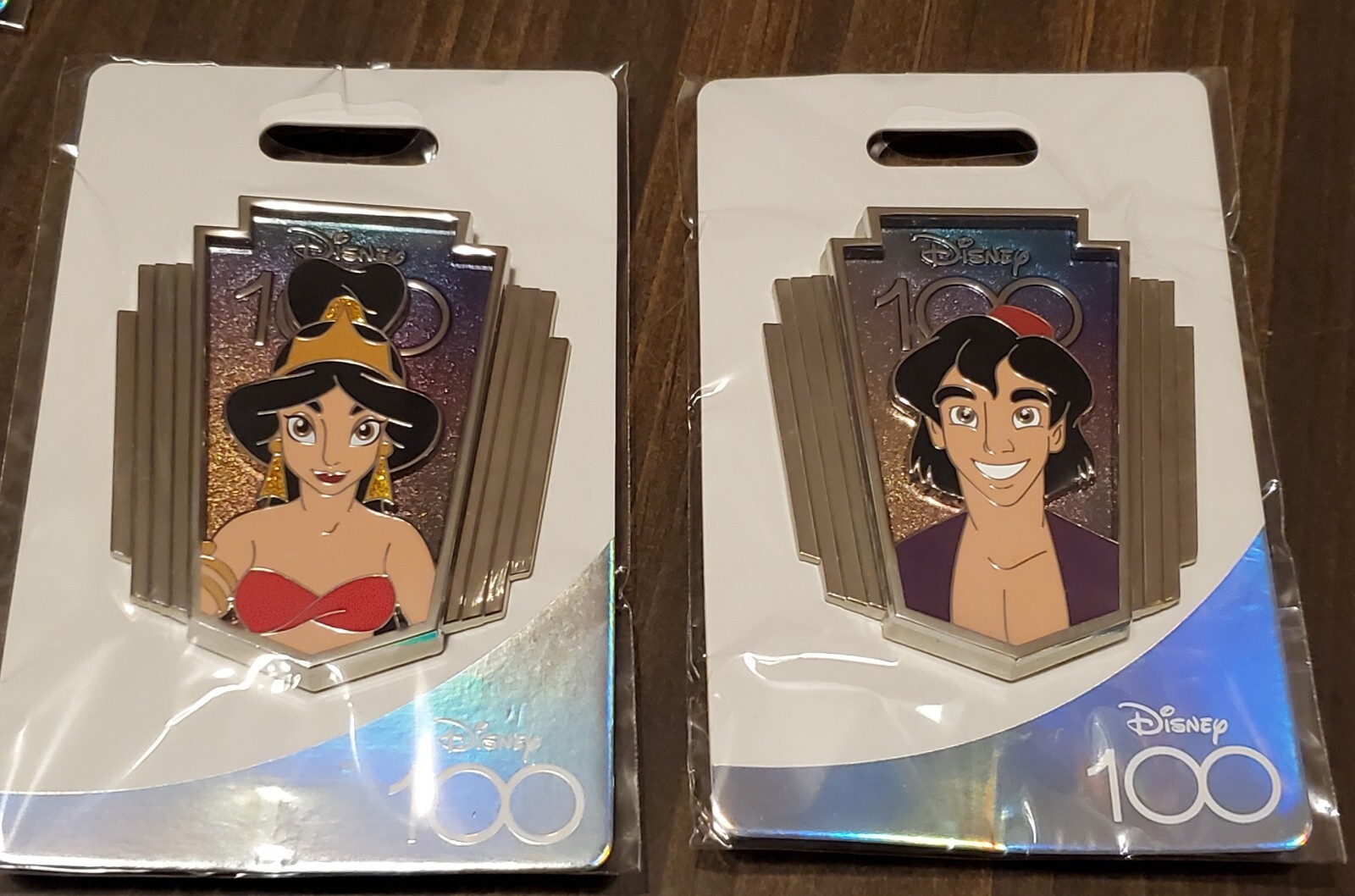 Disney Pins Aladdin & Jasmine Destination D23 WDI 100 Pin LE 300