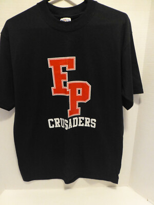 EP Crusaders M Black Shirt NEW Jerzees Heavyweight Blend Elmwood Park E Paterson