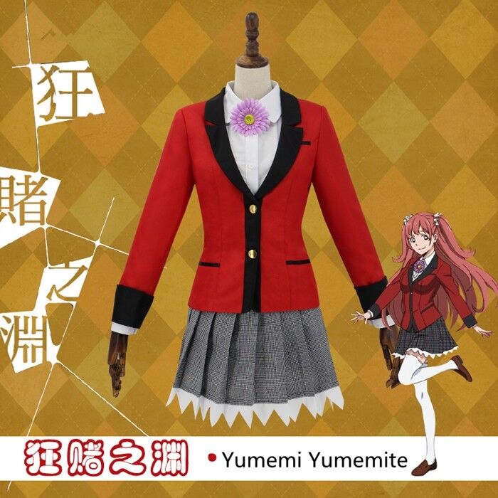 Uniforme Feminino Para Meninas, Anime, Kakegurui, Cosplay, Y