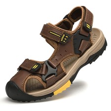 Plus Size Casual Sandals Slipper Closed Toe Slip On Hollow Out Outdoor Beach Men