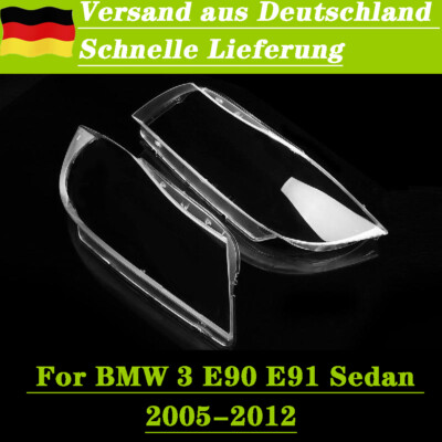 Paar Xenon Scheinwerferglas Streuscheibe Link + Rechts Für BMW E90 E91 2005-2011