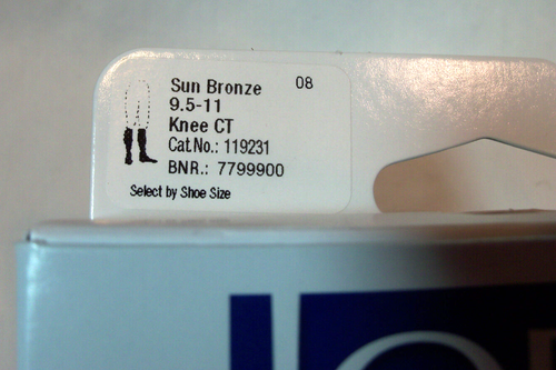 JOBST Ultra Sheer Support Compression Stockings 8-15 mmHg - Sun Bronze 9.5-11 - Picture 3 of 4