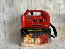 Flashlight Radio Emergency Battery Powered Red Siren System 21cm