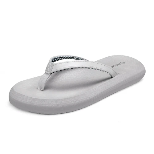 Damen-Flip-Flops Fußgewölbestütze weiche Polster leichte Strand-Riemensandalen - Bild 15 von 30