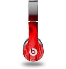 Skin for Beats Solo HD Headphones Fire Red by WraptorSkinz