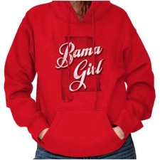 Alabama Fashion Bama Girl Trendy State Pride Women Long Sleeve Hoodie Sweatshirt