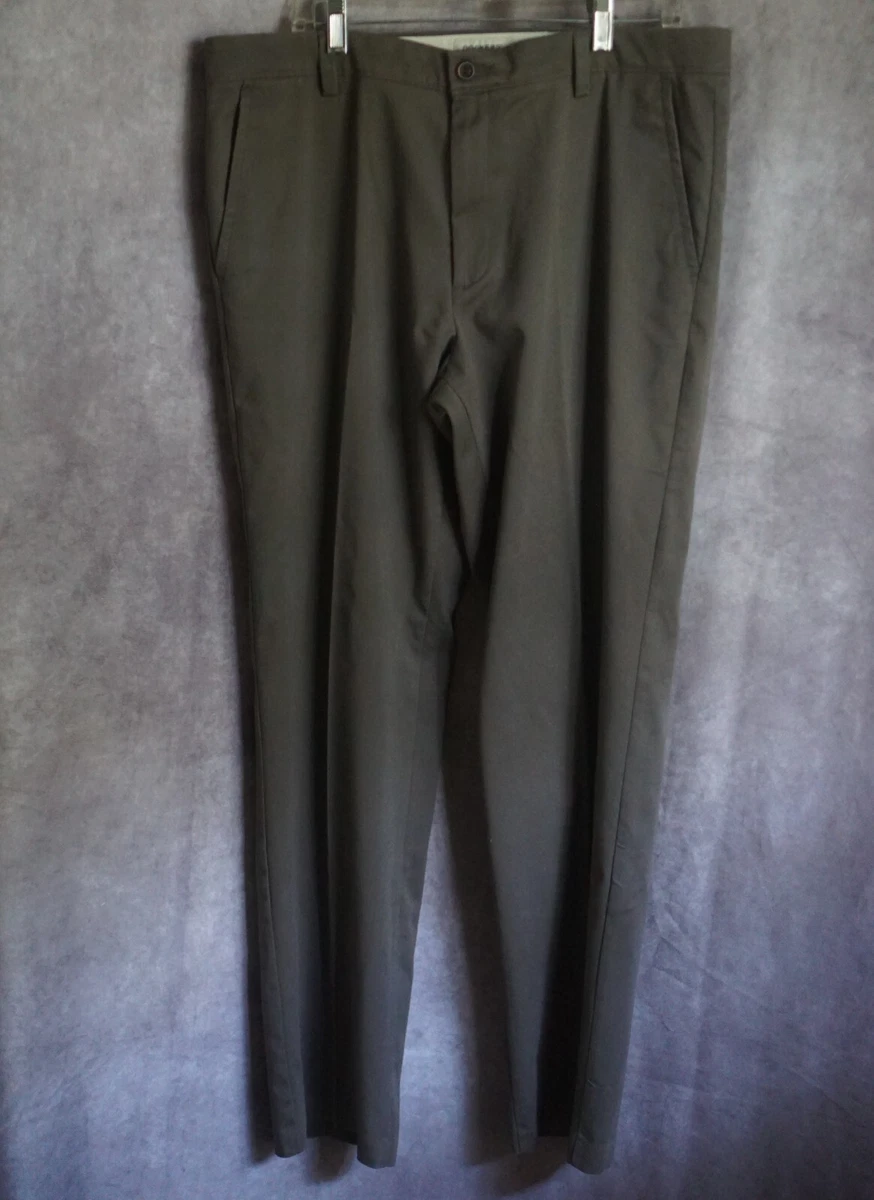 Mens Dockers Pants 38 X 34 Style S40196 Straight Fit Flat Front Brown