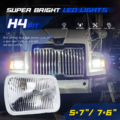 5x7" / 7x6" LED Headlight Assembly - Hi/Lo Beam, DRL, For Chevy C/K Series, Suburban