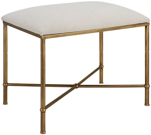 Uttermost 236-AVENHAM-BENCH-SM Avenham 24"W Black Framed Bench - Picture 6 of 12