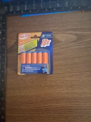 nerf 10x hasbro n-1 kids family fun f8636 orange blue tips