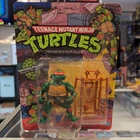 1988 TMNT Michelangelo MOC Seal UNPUNCHED Vintage Playmates 10 Back