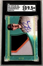 2017 Topps Definitive Buster Posey RELIC Jersey GREEN SGC 9.5 w/10 AUTO (5/10)