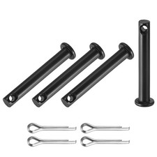 4-Pack M5x35mm Single Hole Clevis Pins, A3 Carbon Steel Flat Head Clevis Pins