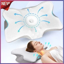 Cervical Neck Pillows for Pain Relief - Contour Memory Foam Neck Support Pillow