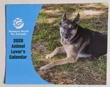 2026 Animal Lover's Calendar 8" X 10"