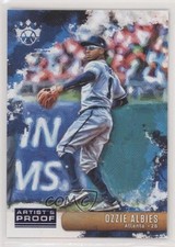 2019 Diamond Kings Image Variation Artist Proof Blue Ozzie Albies (Throwing) 0c6