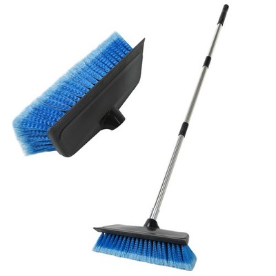 52'' Car Wash Brush with Long Handle | Builtin Rubber Squeegee & Rubber Bumper...