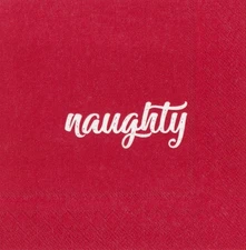 Boston Int'l IHR Paper Beverage Napkins, Naughty & Nice (C000085)