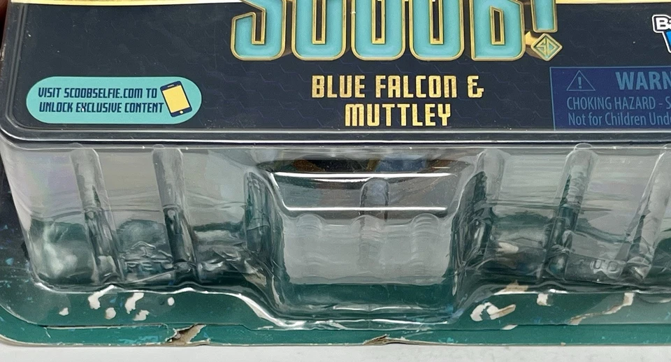 SCOOB! Paquete de 2 figuras de acción Blue Falcon & Muttley Scooby Doo nuevas dañadas Foto 4 de 4