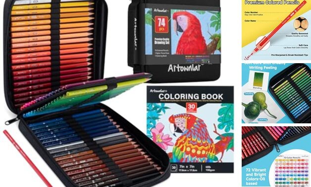 S With Coloring Books Set, Artist Soft Core Vibrant
