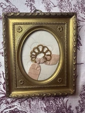 Antique Victorian Framed Hair Work Momentous 
