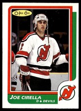 1986-87 O-Pee-Chee Joe Cirella New Jersey Devils #163