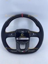 For Lamborghini Urus 2018 Custom Real Carbon Fiber Steering Wheel W Red Stripe