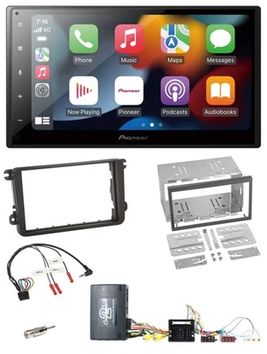 Pioneer DAB Bluetooth 2DIN USB Lenkrad Autoradio für VW T5 Golf Tiguan Touran 20 - Bild 1 von 4