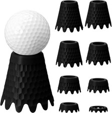 8 Pack Golf Simulator Tees, TPU Golf Tees 1/4"-2" Height, Durable Practice Te...