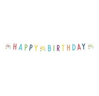 Happy Birthday 70 Confetti Partykette Girlande Banner 180 Cm Neu Ovp