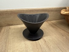 Kinto Oct Ceramic Coffee Brewer Dripper - Black/Charcoal