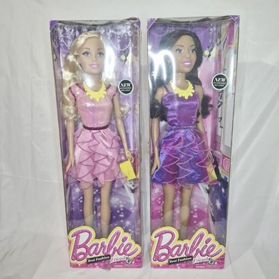 Barbie Best Fashion Friend 28 Inch Dolls Blonde Brunette 2016 & 2013 Rare