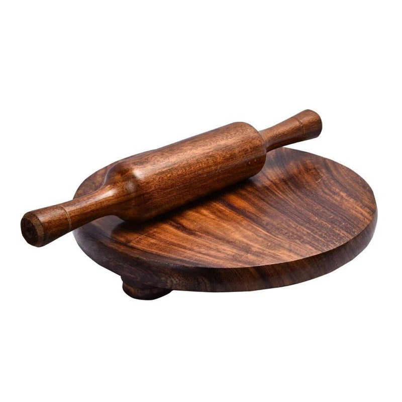 Handmade Brown Chakla Belan Rolling Pin
