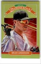 2020 Donruss Optic Diamond Kings Yellow Prizm Brian Anderson Miami Marlins #6