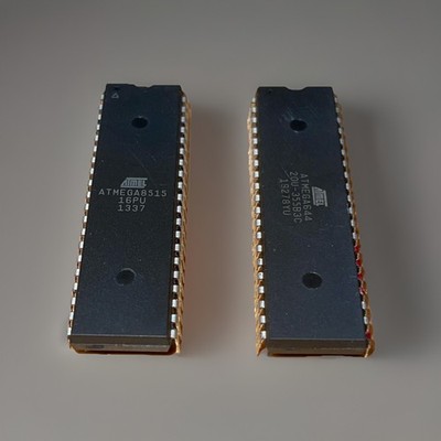 2x Stück   ATMEGA8515-16PU (neu) + ATMEGA644-20PU (gebraucht) für Arduino DIY