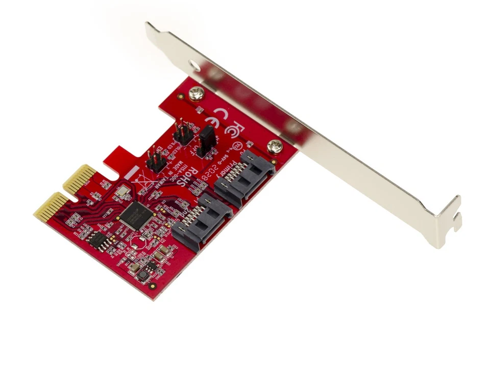 Scheda PCIe 2.0 2X SATA 3.0-2 Porte Hardware Raid 0/1 - CHIPSET ASM1062R - Immagine 3 di 3