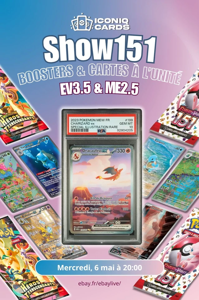 Enorme Show 151 & Cie : Dracaufeu 199 PSA 10, Master Set, Boosters !