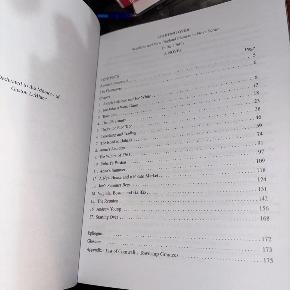 Starting Over Acadians & New England Farmers in Nova Scotia Glenn Ells Signed - Image 3 of 4