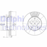 2X Delphi Bremsscheiben Vorne 275Mm BelÜFtet Passend FÜR Toyota Rav | BG3856