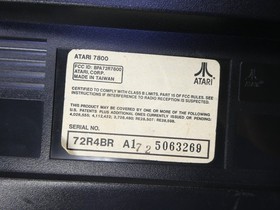 Atari 7800 Video Game Console EXPANSION INTERFACE AV Modded Seller Reconditioned