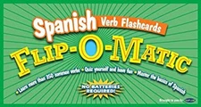 Kaplan Spanish Verb Flashcards Flip-O-Matic Paperback Kaplan Publ
