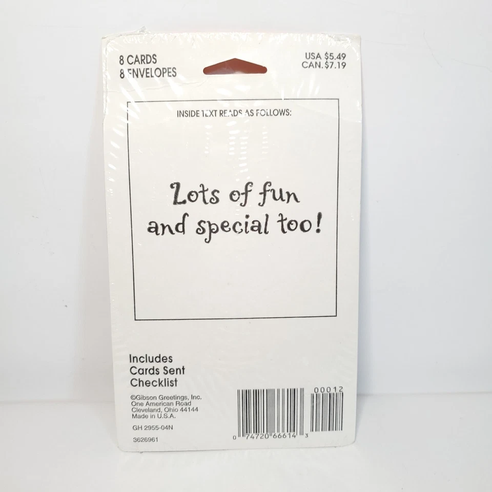 Vintage Gibson Greetings Black Cat Pumpkin Halloween 8 Cards & Envelopes Vtg - Image 3 of 3