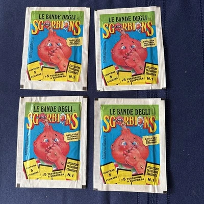 Müll Eimer Kinder SGORBIONS RESTPOSTEN 4 PACKUNGEN UNGEÖFFNET 1990  - Bild 1 von 3