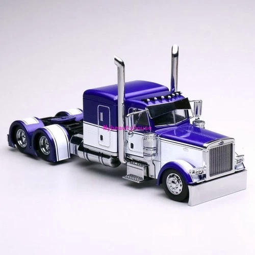 1:64 596 Blue White Peterbilt W983 379 Truck Tractor Model Diecast Metal Car